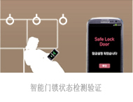 Image of checking one’s front door using the Smart Door Lock